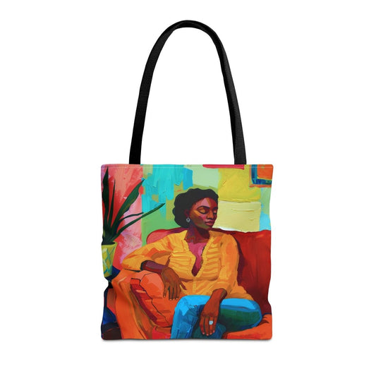Modern Woman Tote Bag - Afrocentric Art by The Trini Gee