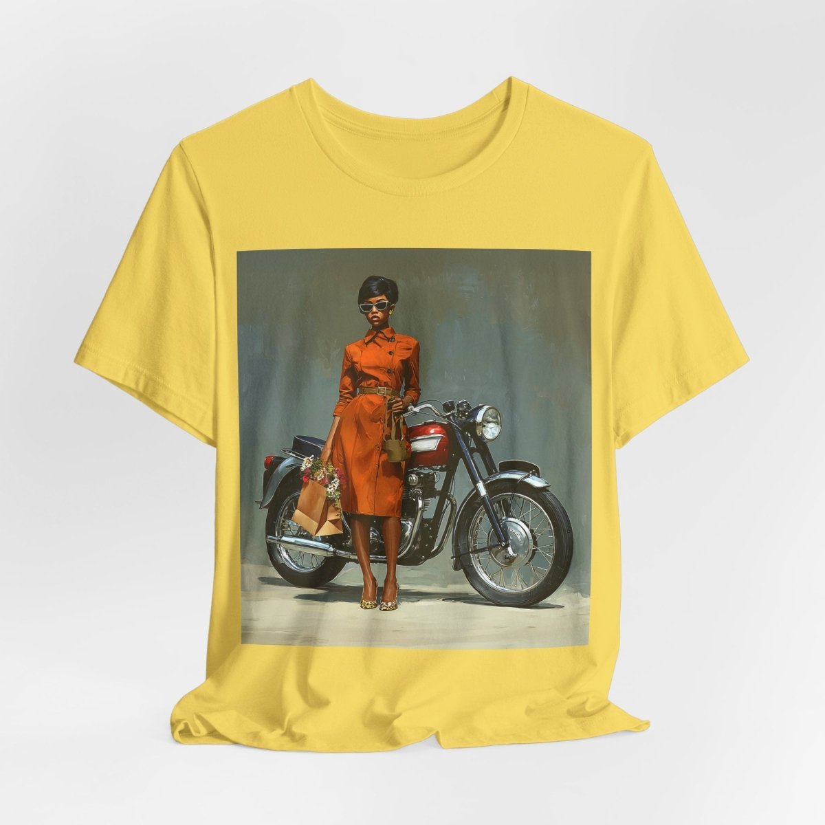 Motorcycle Fashion Shirt - Afrocentric Art by The Trini Gee