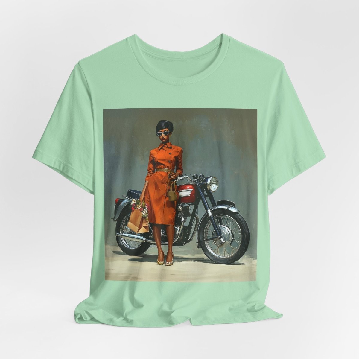 Motorcycle Fashion Shirt - Afrocentric Art by The Trini Gee