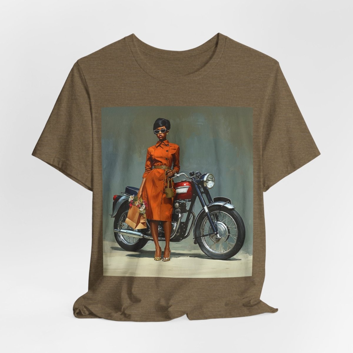 Motorcycle Fashion Shirt - Afrocentric Art by The Trini Gee