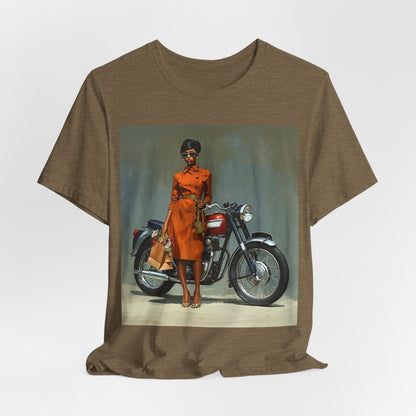Motorcycle Fashion Shirt - Afrocentric Art by The Trini Gee