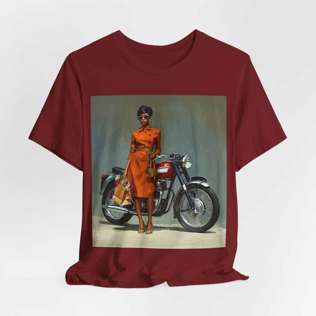 Motorcycle Fashion Shirt - Afrocentric Art by The Trini Gee