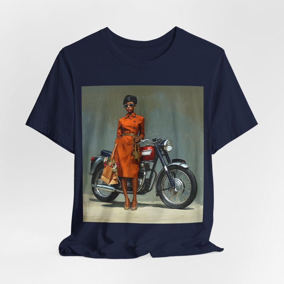 Motorcycle Fashion Shirt - Afrocentric Art by The Trini Gee