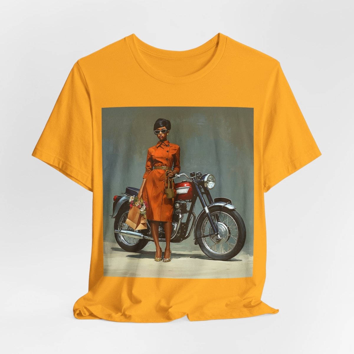 Motorcycle Fashion Shirt - Afrocentric Art by The Trini Gee