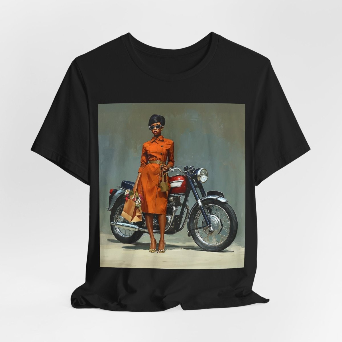 Motorcycle Fashion Shirt - Afrocentric Art by The Trini Gee