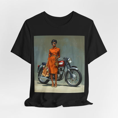 Motorcycle Fashion Shirt - Afrocentric Art by The Trini Gee
