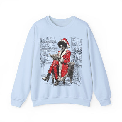 Mrs Claus Sweatshirt - Afrocentric Art by The Trini Gee