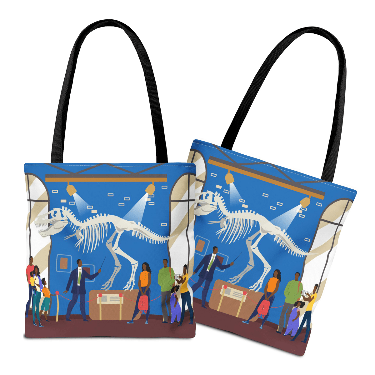 Museum Visit Tote Bag - Afrocentric Art by The Trini Gee