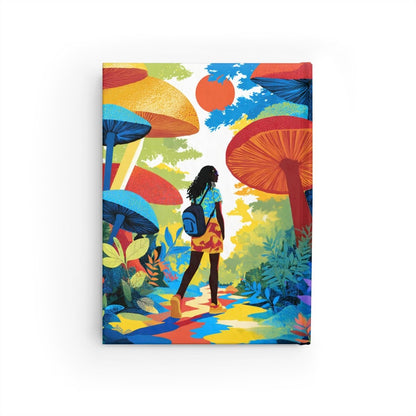 Mushroom Walk Journal - Afrocentric Art by The Trini Gee