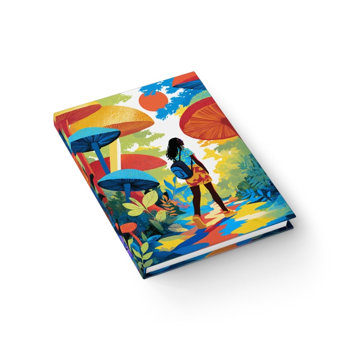 Mushroom Walk Journal - Afrocentric Art by The Trini Gee