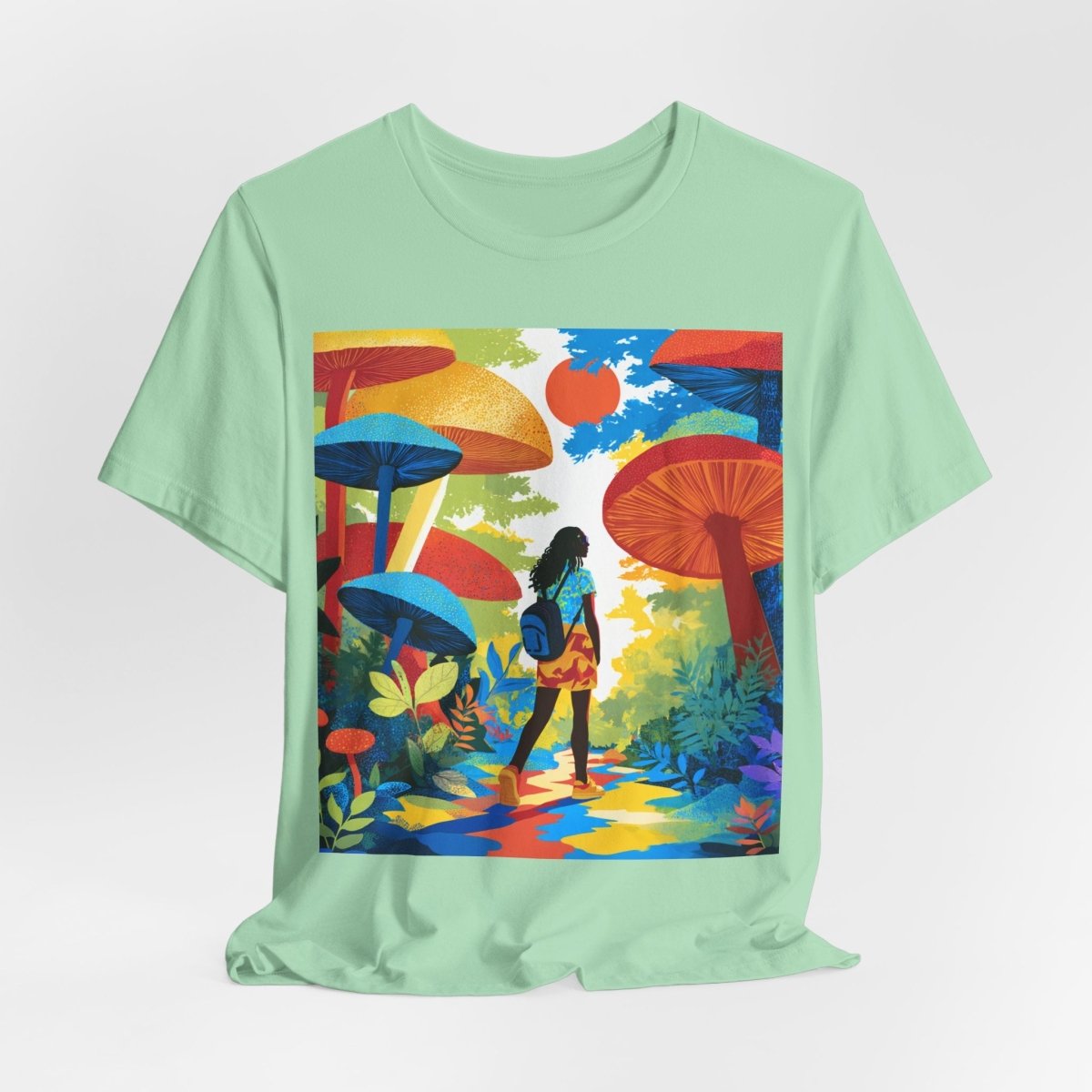 Mushroom Walk Shirt - Afrocentric Art by The Trini Gee