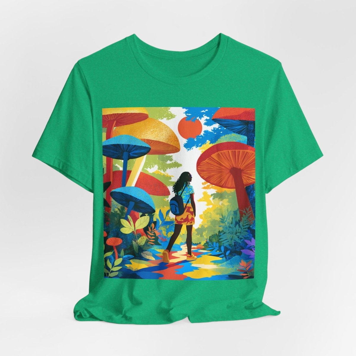 Mushroom Walk Shirt - Afrocentric Art by The Trini Gee