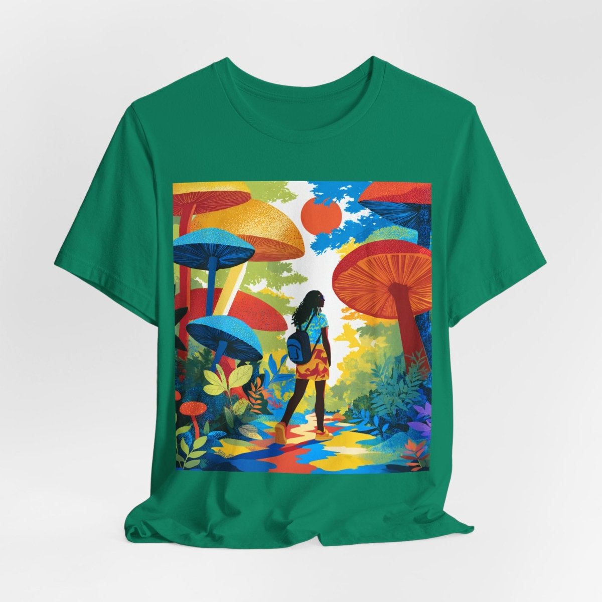 Mushroom Walk Shirt - Afrocentric Art by The Trini Gee