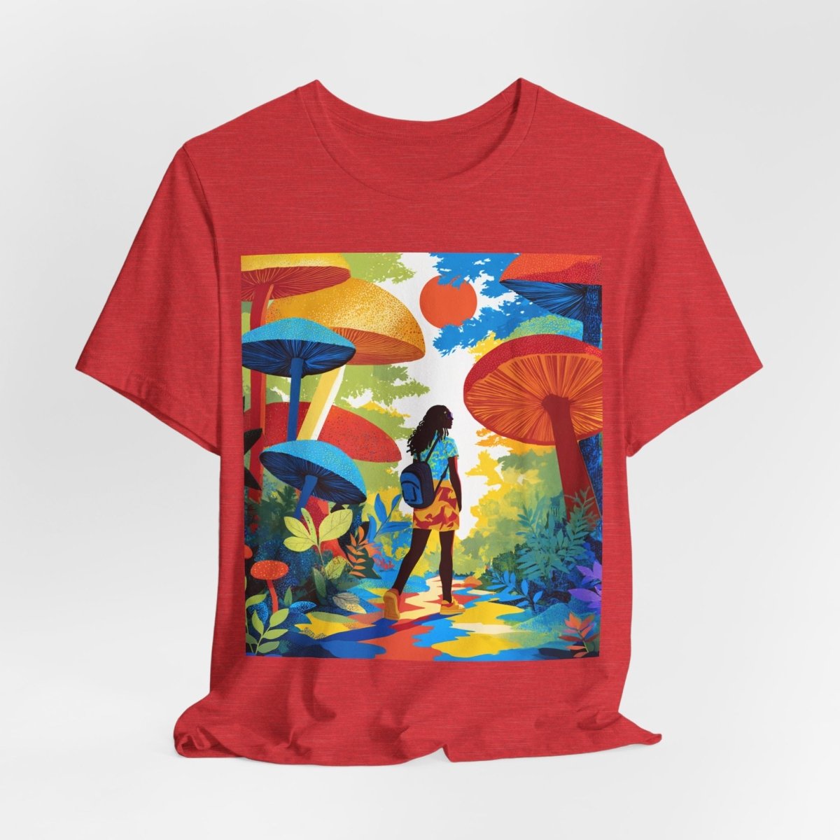 Mushroom Walk Shirt - Afrocentric Art by The Trini Gee