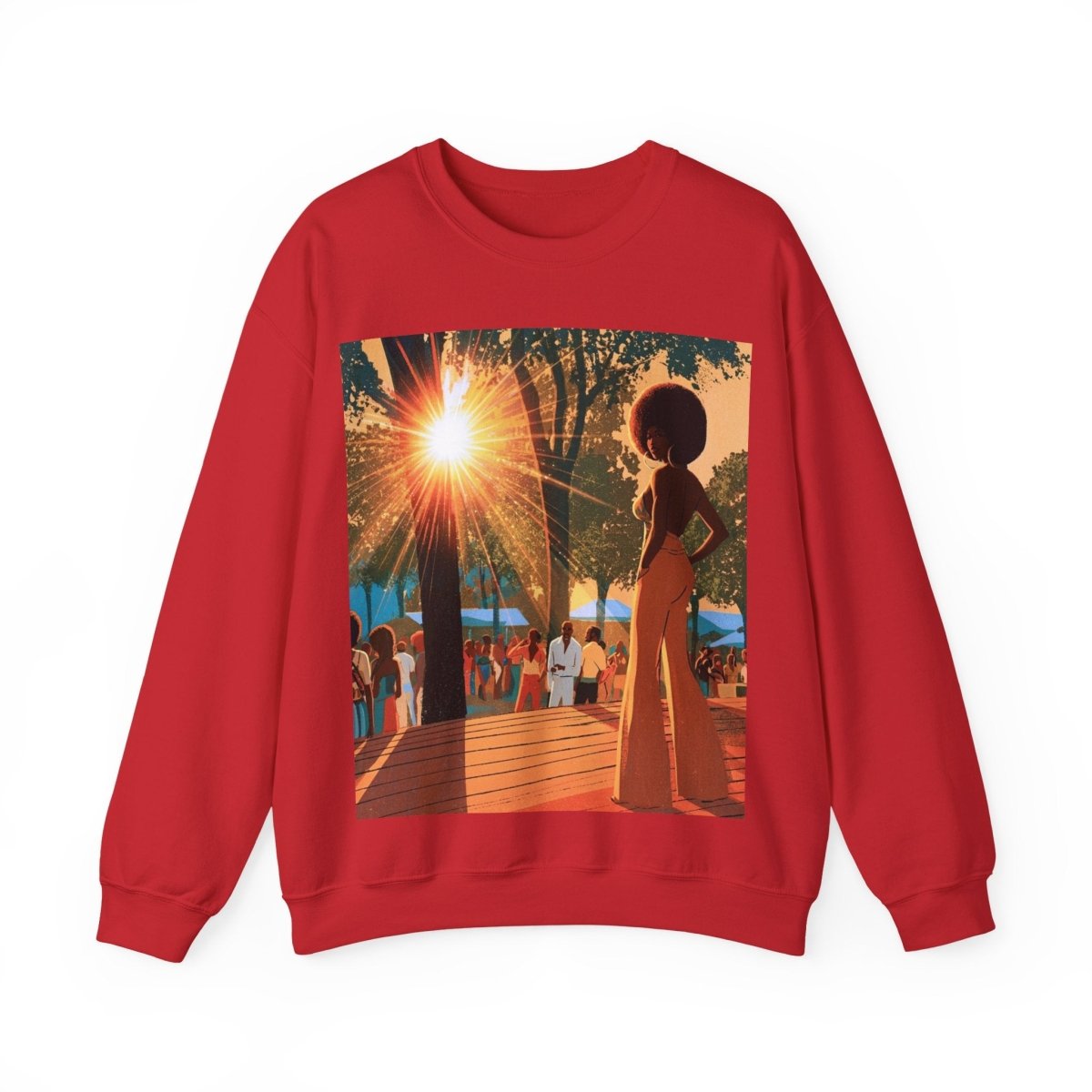 Music Fest Sweatshirt - Afrocentric Art by The Trini Gee