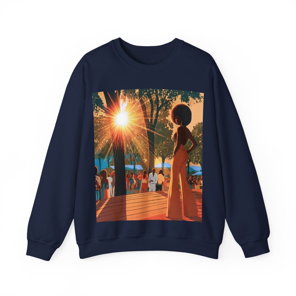 Music Fest Sweatshirt - Afrocentric Art by The Trini Gee