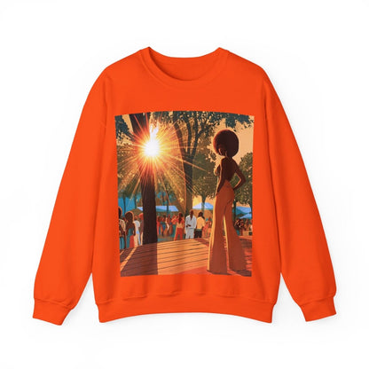 Music Fest Sweatshirt - Afrocentric Art by The Trini Gee