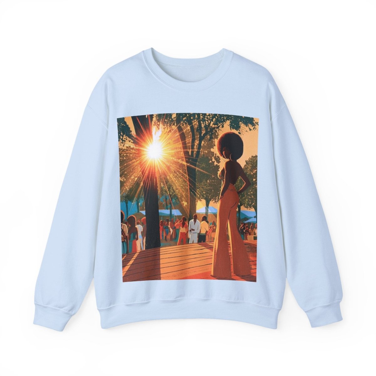 Music Fest Sweatshirt - Afrocentric Art by The Trini Gee