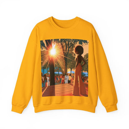 Music Fest Sweatshirt - Afrocentric Art by The Trini Gee