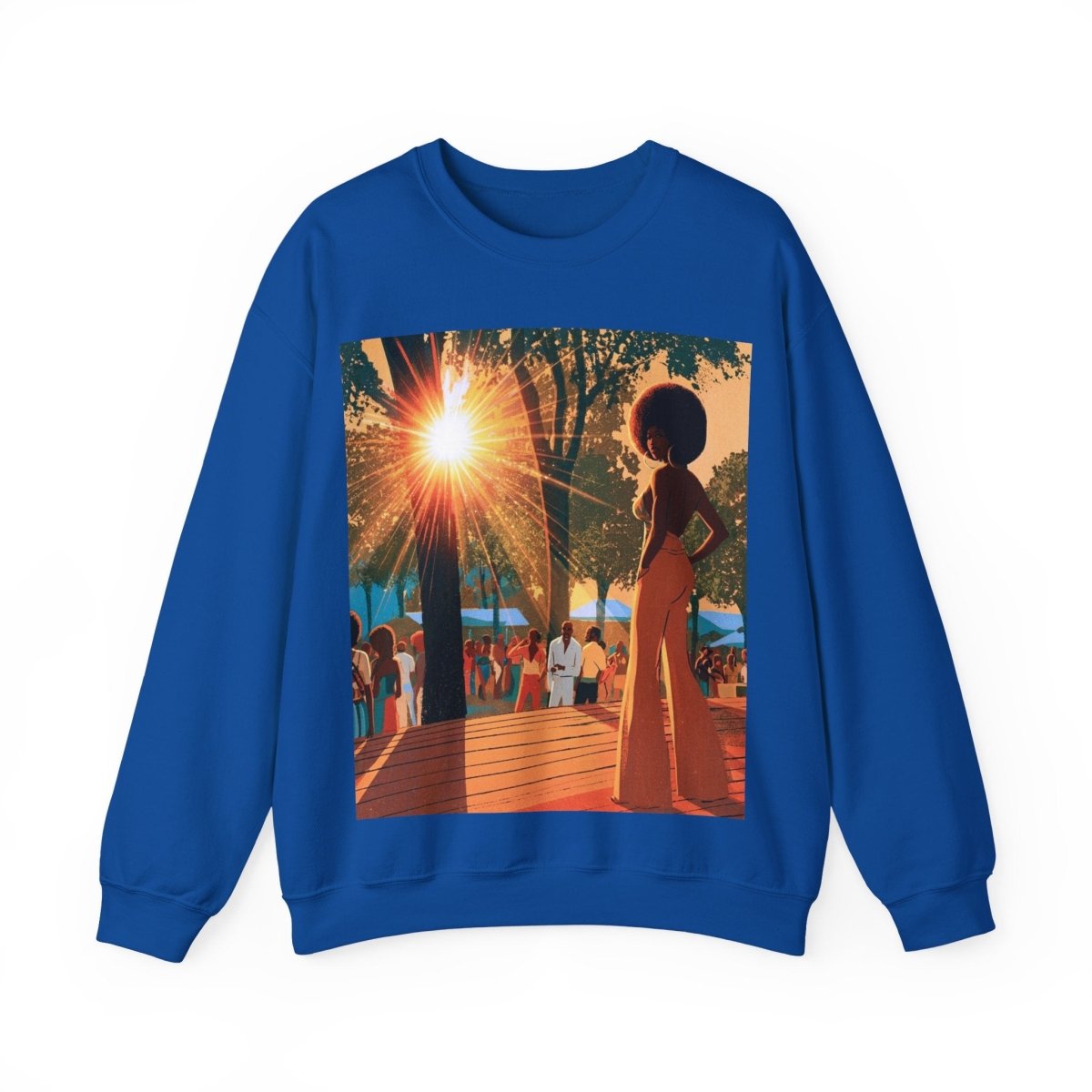 Music Fest Sweatshirt - Afrocentric Art by The Trini Gee