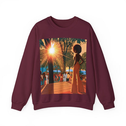 Music Fest Sweatshirt - Afrocentric Art by The Trini Gee