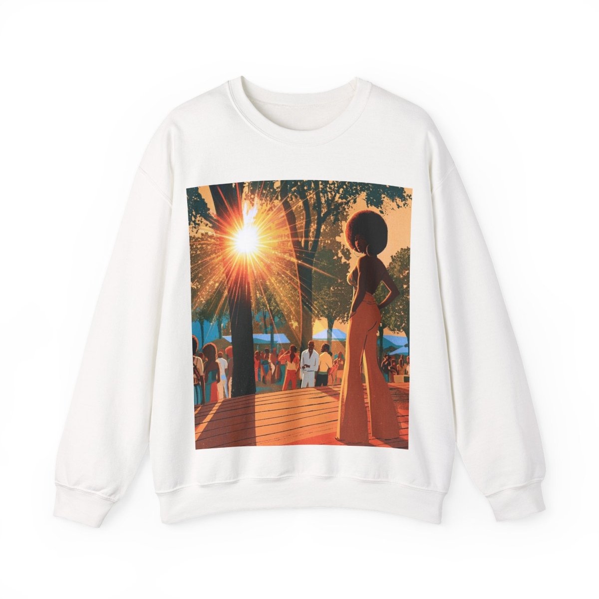 Music Fest Sweatshirt - Afrocentric Art by The Trini Gee