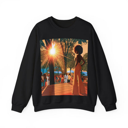 Music Fest Sweatshirt - Afrocentric Art by The Trini Gee