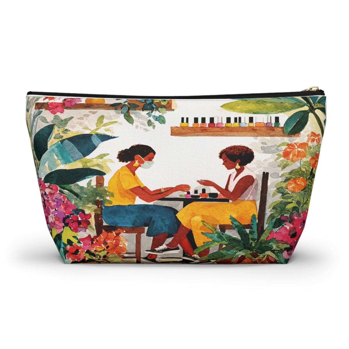 Nail Shop Accessory Pouch - Afrocentric Art by The Trini Gee
