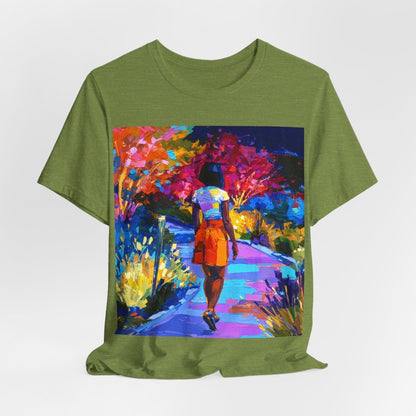 Nature Walk T-Shirt - Afrocentric Art by The Trini Gee