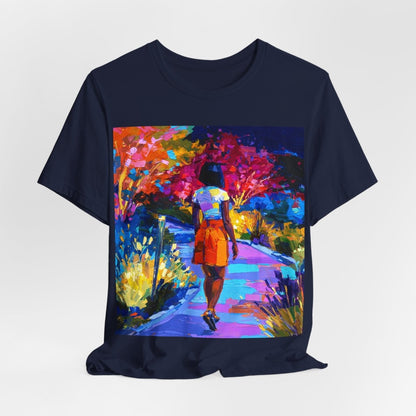 Nature Walk T-Shirt - Afrocentric Art by The Trini Gee