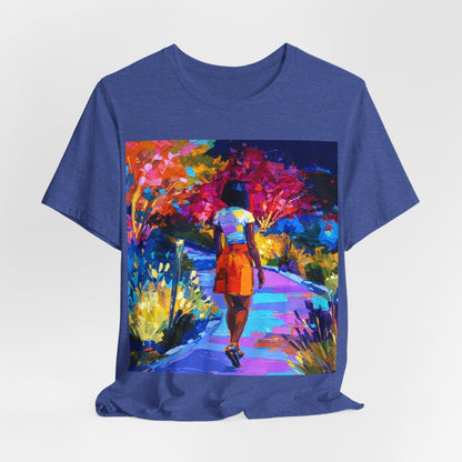 Nature Walk T-Shirt - Afrocentric Art by The Trini Gee