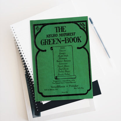 Negro Motorist Green Book Journal - Afrocentric Art by The Trini Gee