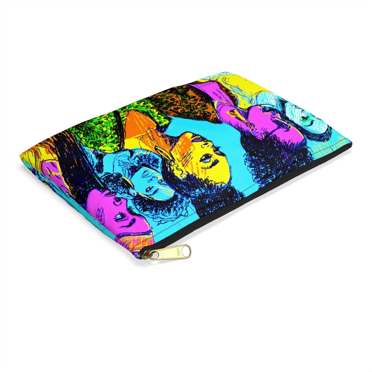 Neon Culture Pouch - Afrocentric Art by The Trini Gee