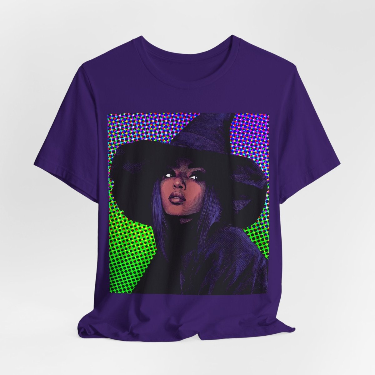 Neon Pop Witch Shirt - Afrocentric Art by The Trini Gee