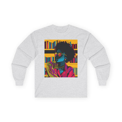 Neon Reader Long Sleeve Shirt - Afrocentric Art by The Trini Gee