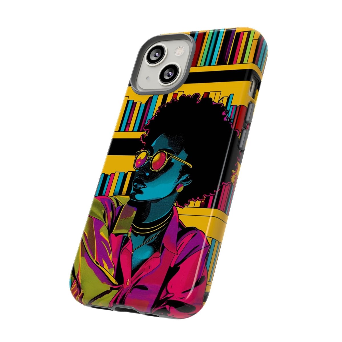 Neon Reader Phone Case - Afrocentric Art by The Trini Gee