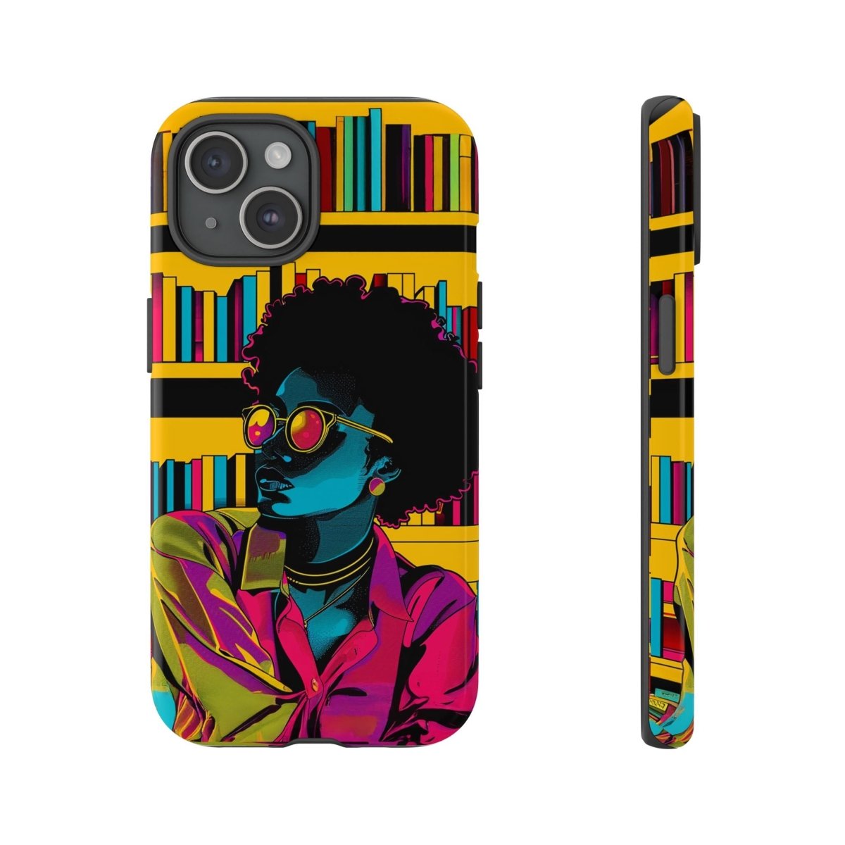 Neon Reader Phone Case - Afrocentric Art by The Trini Gee
