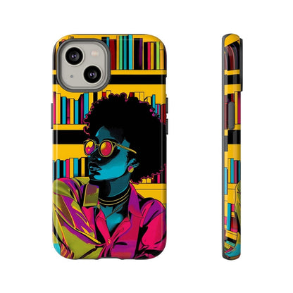 Neon Reader Phone Case - Afrocentric Art by The Trini Gee