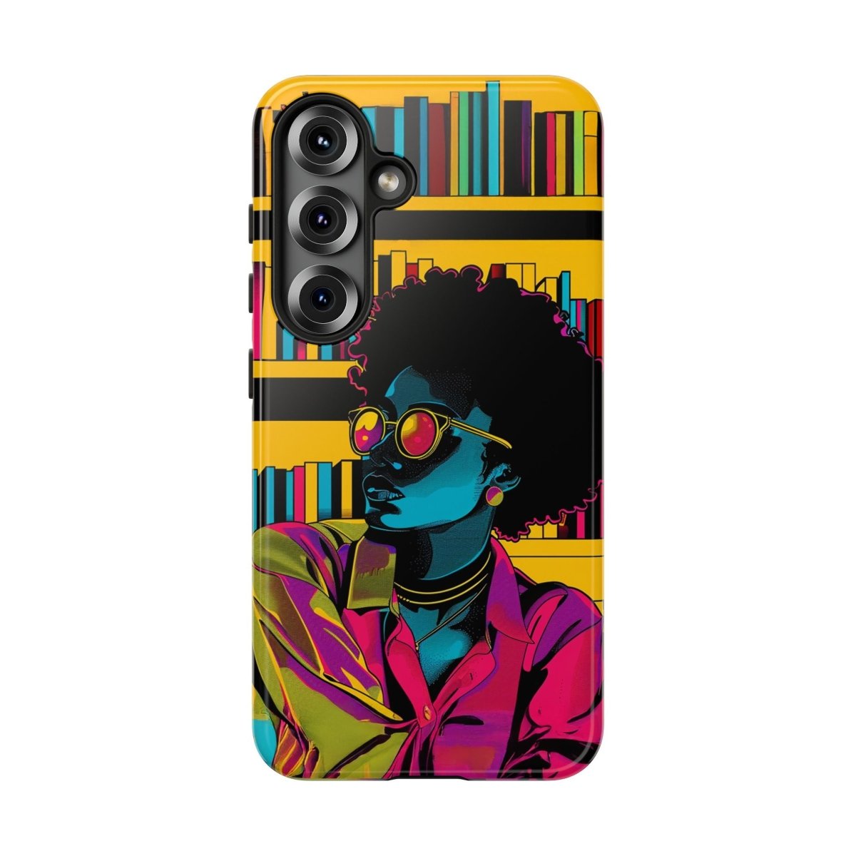 Neon Reader Phone Case - Afrocentric Art by The Trini Gee