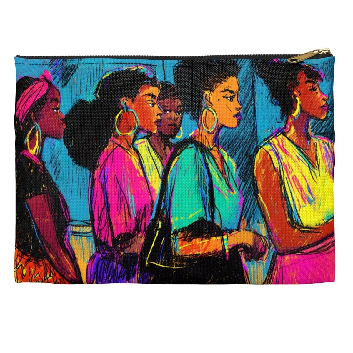 Neon Sistas in Line Accessory Pouch