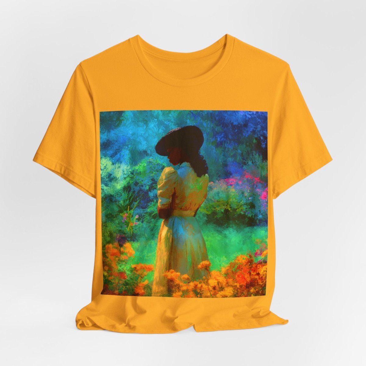 Neon Watercolor Garden Shirt - Afrocentric Art by The Trini Gee