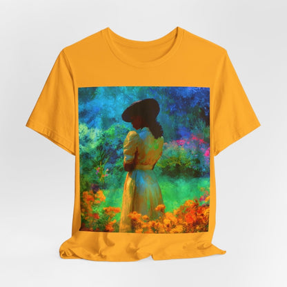 Neon Watercolor Garden Shirt - Afrocentric Art by The Trini Gee