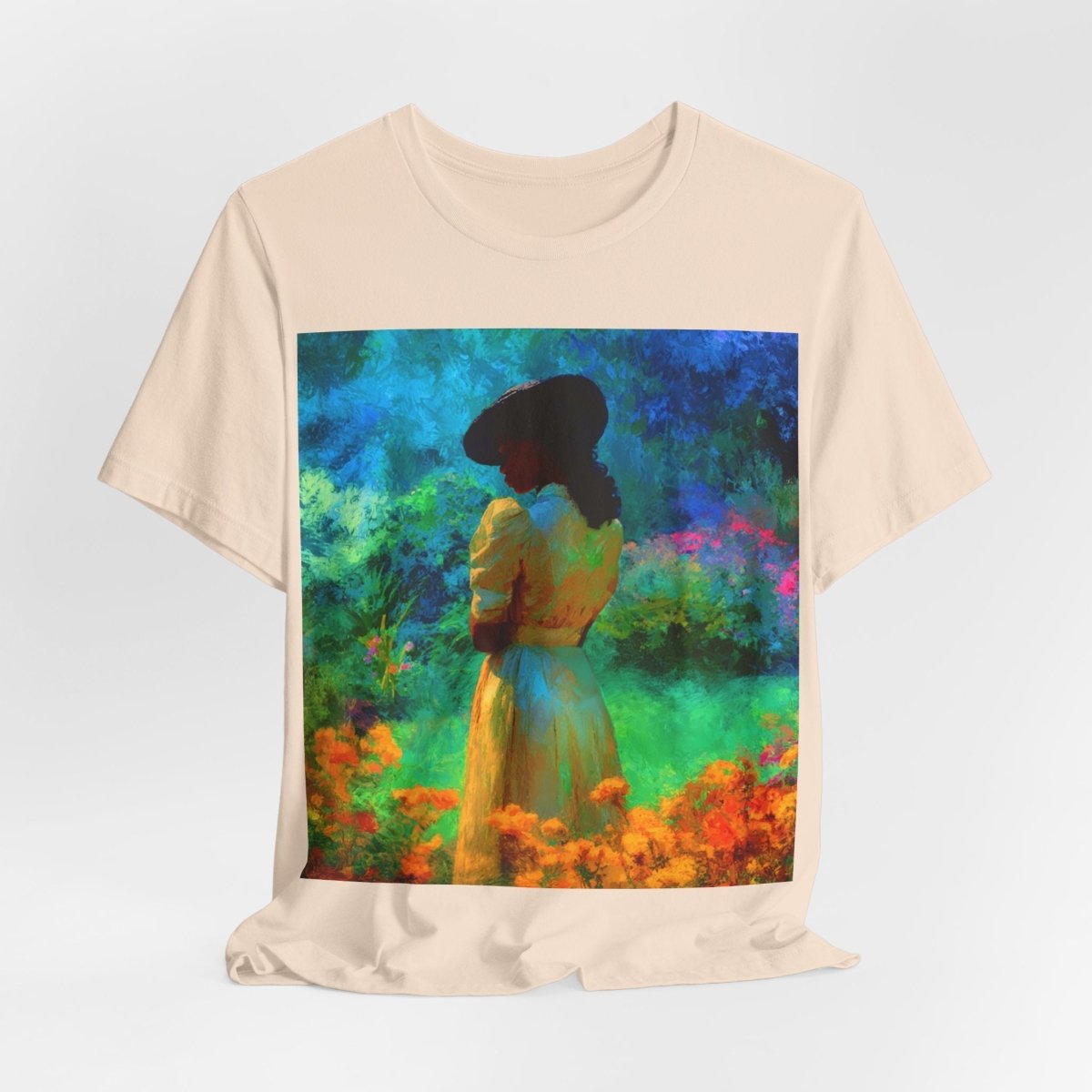 Neon Watercolor Garden Shirt - Afrocentric Art by The Trini Gee