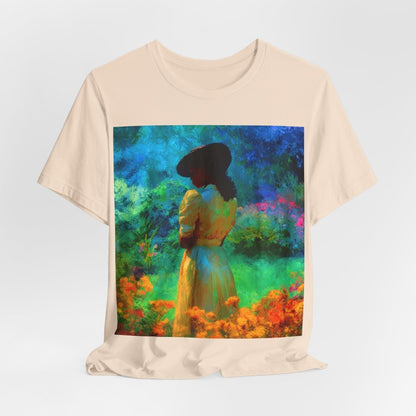 Neon Watercolor Garden Shirt - Afrocentric Art by The Trini Gee