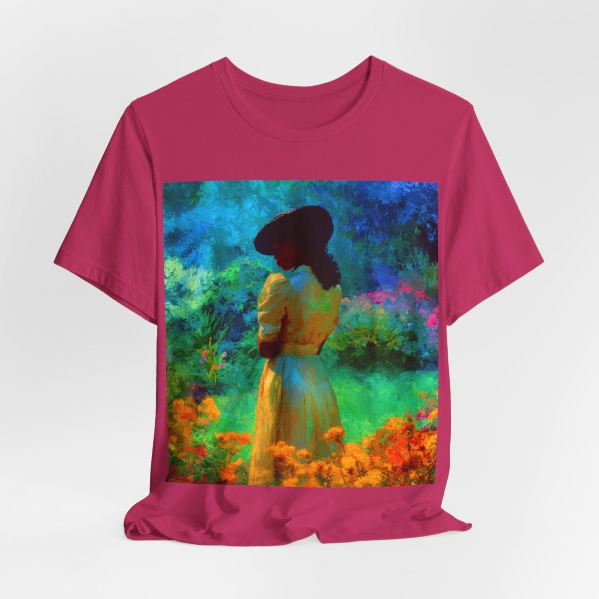 Neon Watercolor Garden Shirt - Afrocentric Art by The Trini Gee
