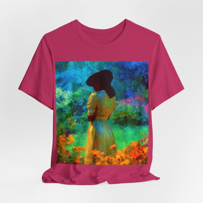 Neon Watercolor Garden Shirt - Afrocentric Art by The Trini Gee