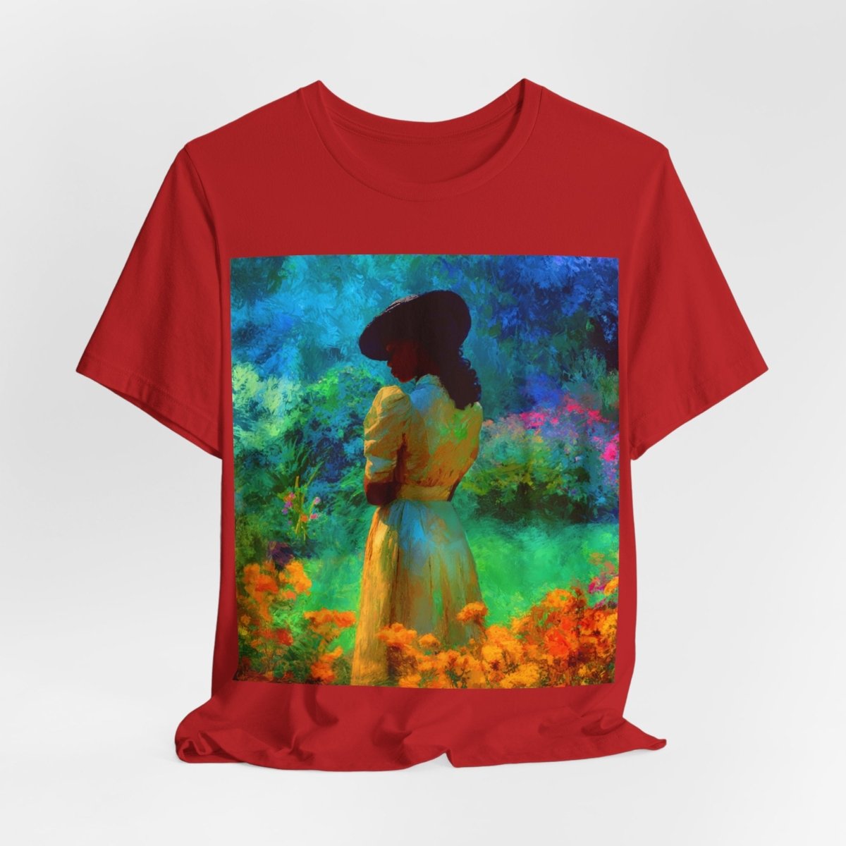 Neon Watercolor Garden Shirt - Afrocentric Art by The Trini Gee