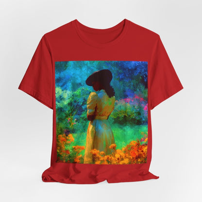 Neon Watercolor Garden Shirt - Afrocentric Art by The Trini Gee