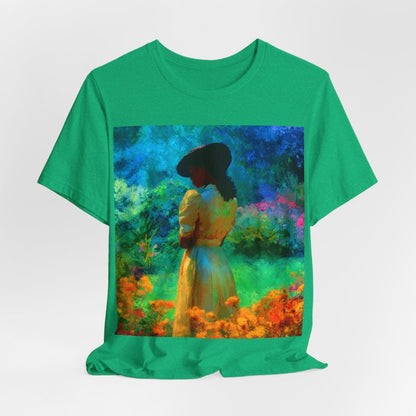 Neon Watercolor Garden Shirt - Afrocentric Art by The Trini Gee