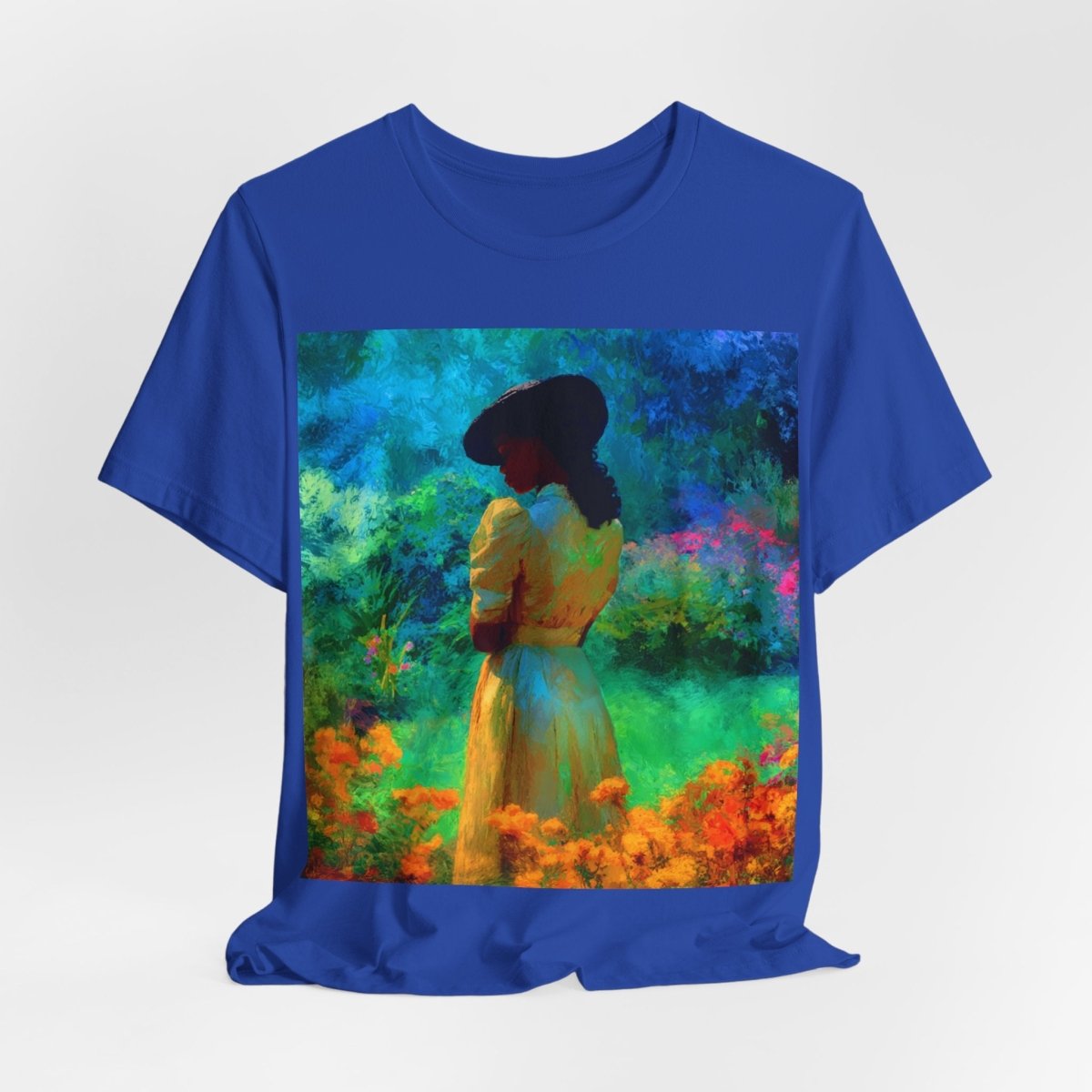 Neon Watercolor Garden Shirt - Afrocentric Art by The Trini Gee
